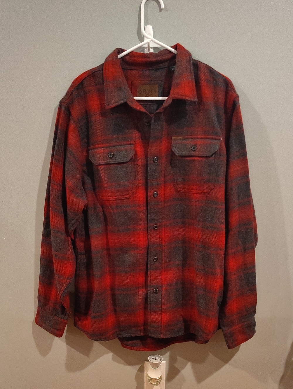 Orvis Flannel Shirt Men's Size Large